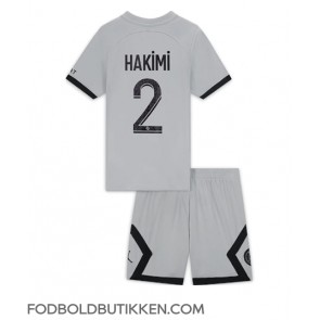 Paris Saint-Germain Achraf Hakimi #2 Udebanetrøje Børn 2022-23 Kortærmet (+ Korte bukser)